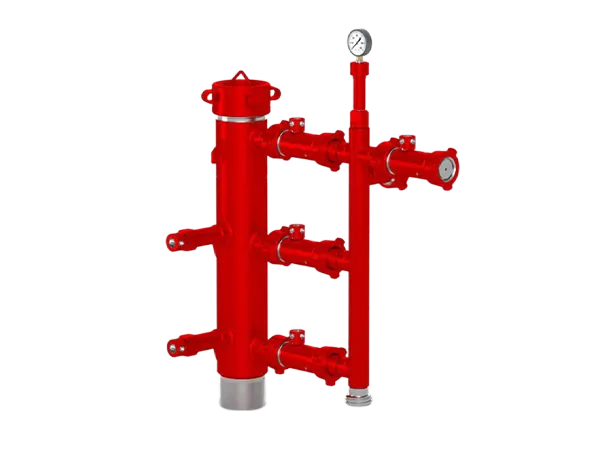 Cementing equipment on a white background