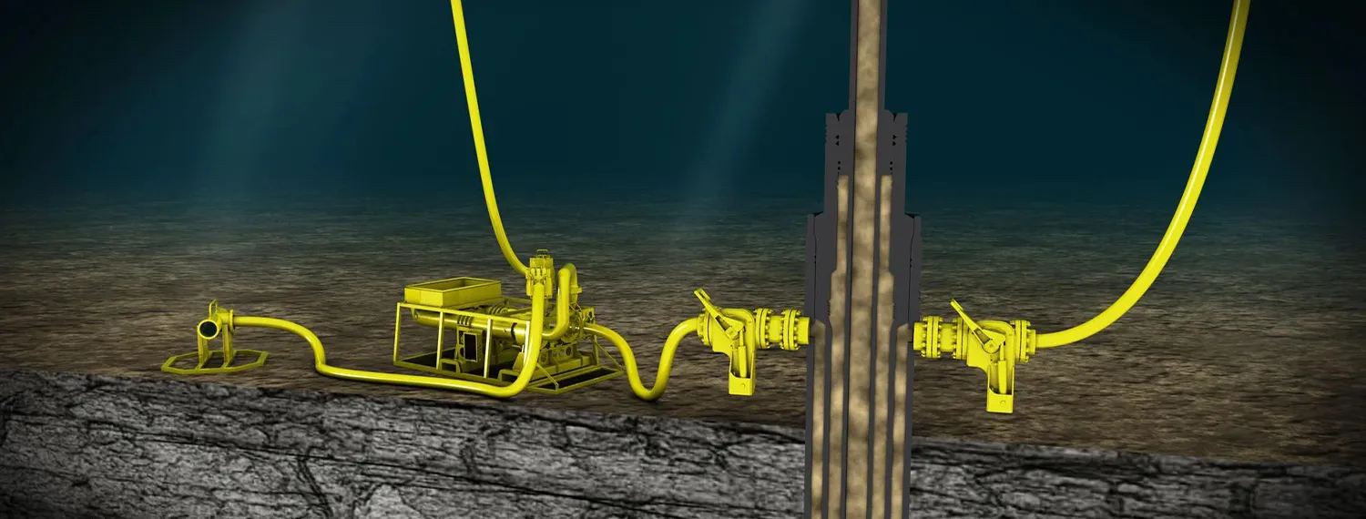 Downhole managed pressure cementing system