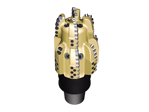Double center reaming drill bit on a white background
