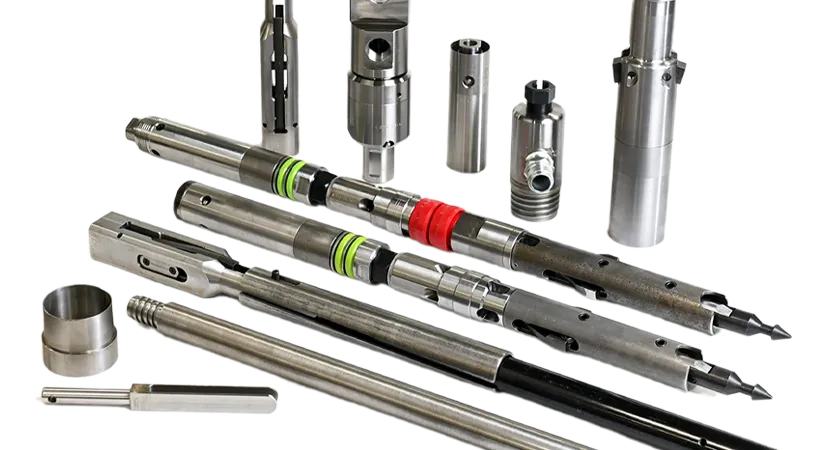 Downhole tool system against a white background