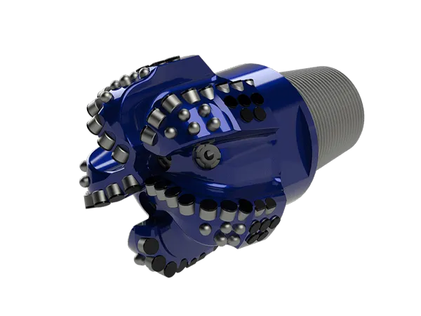 Drill bits on a white background