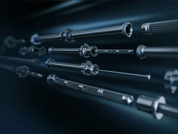  Drill pipe screen on a black background