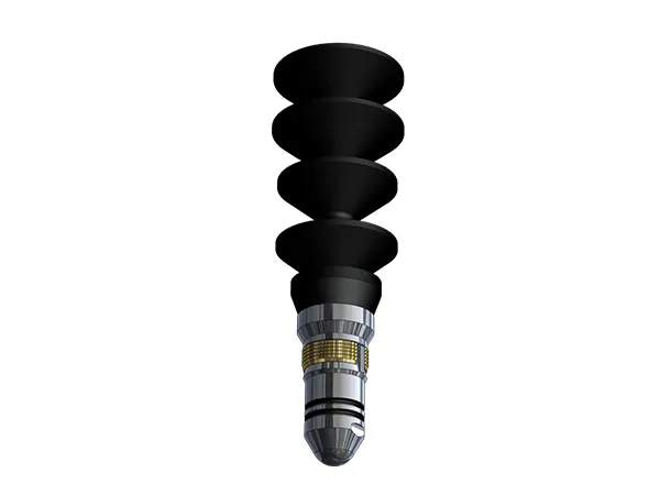 Drill pipe wiper plug on a white background