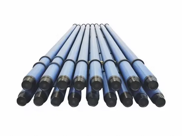 Heavy weight drill pipe on a white background