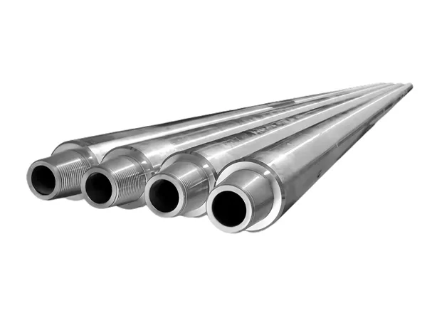 Non-magnetic drill collar on a white background