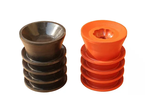 Non-rotating cementing plugs on a white background