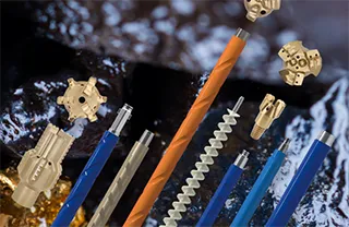 Various types of drilling tools