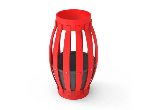 Slip-on type cementing basket on a white background