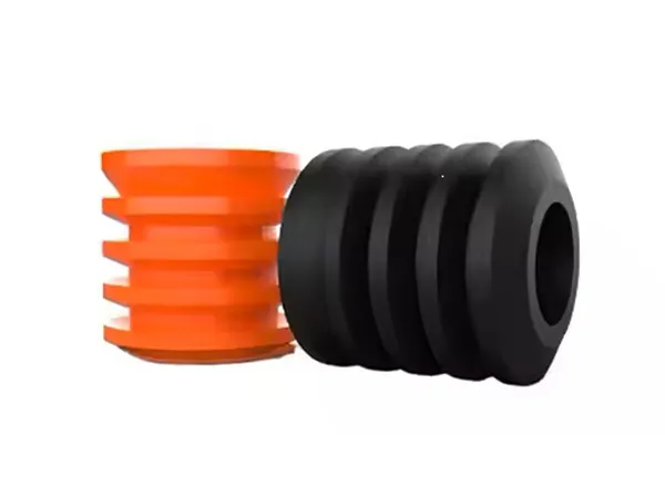 Standard cementing plug on a white background