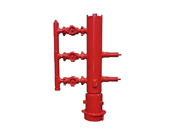 Top drive cementing head on a white background